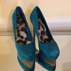 Vintage Jessica Simpson size 8 Teal high heal